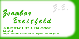 zsombor breitfeld business card